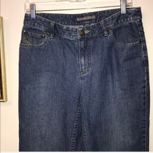 Liz Claiborne Straight Leg Blue Jeans size 8
